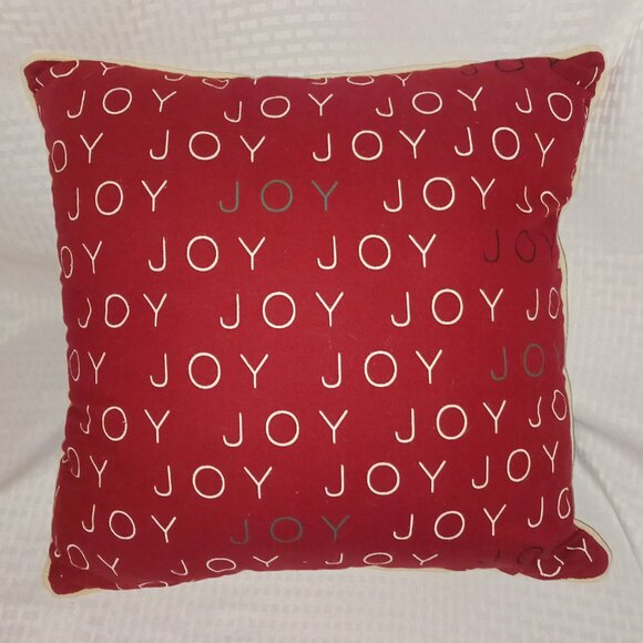 JOY - 'Tis the Season 17" Pillow - JoAnn Fabric - Picture 2 of 2